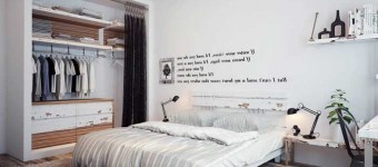 Белые стены в интерьере спальни. Экостиль в полной красе